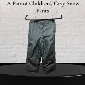 A Pair of Children's Gray Snow Pants